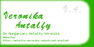 veronika antalfy business card